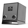 Atemio Palona Quubi, Schwarz Hochglanz-Silber, 2.1 Soundsystem mit Subwoofer, 60 Watt