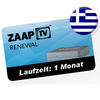 ZaapTV Verlängerung für ZaapTV Greek Cloodtv4u IPTV - Griechisches Senderpaket - Verlängerung für 1 Monat