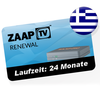 ZaapTV Verlängerung für ZaapTV Greek Cloodtv4u IPTV - Griechisches Senderpaket - Verlängerung für 24 Monate
